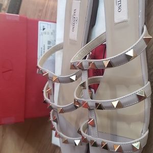 NEW Valentino garavani rockstud womens slides size 38.5